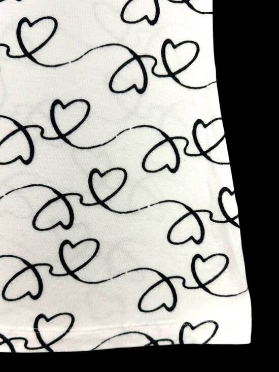 Apt. 9 Short Sleeve Heart Doodle Tee - Picture 5 of 8